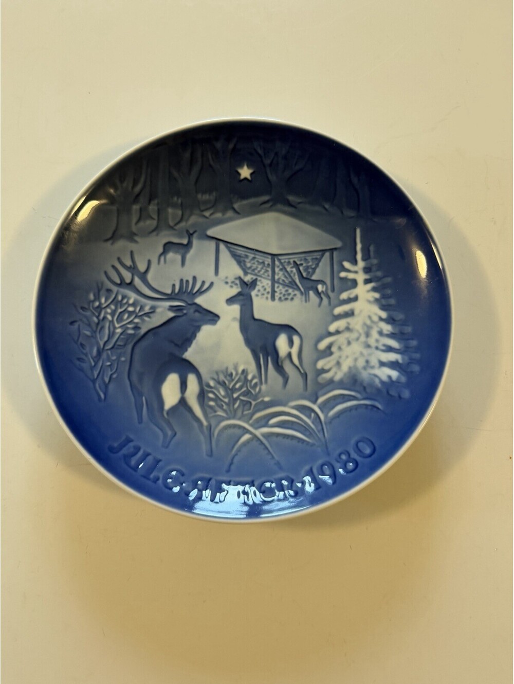 Bing & Grøndahl (B&G) 1980 Christmas Plate from Denmark Collectible
